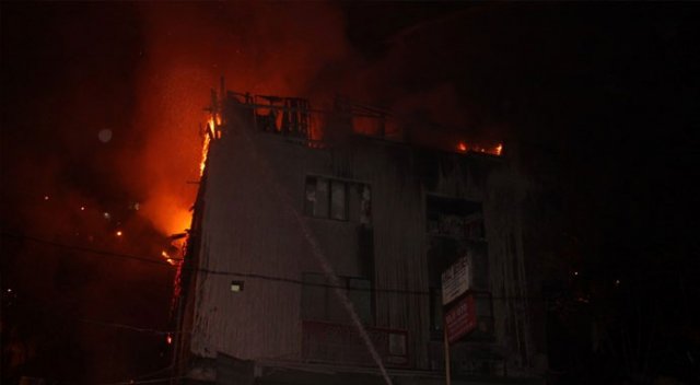 Şişli’de korkutan yangın