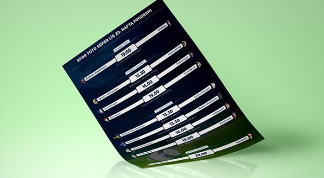 Süper Lig'de 20. hafta programı Süper Lig'de 20. hafta programı
