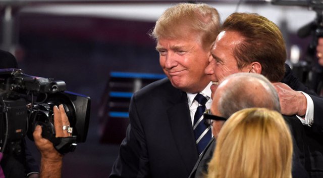 Trump ile Schwarzenegger arasında "çırak" tartışması Trump ile Schwarzenegger arasında "çırak" tartışması