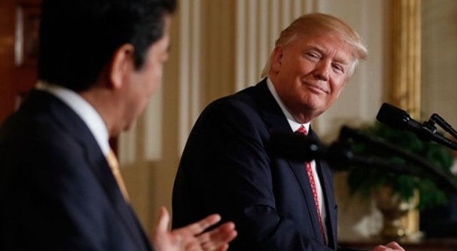 Trump&#039;tan Japon lidere şok hareket