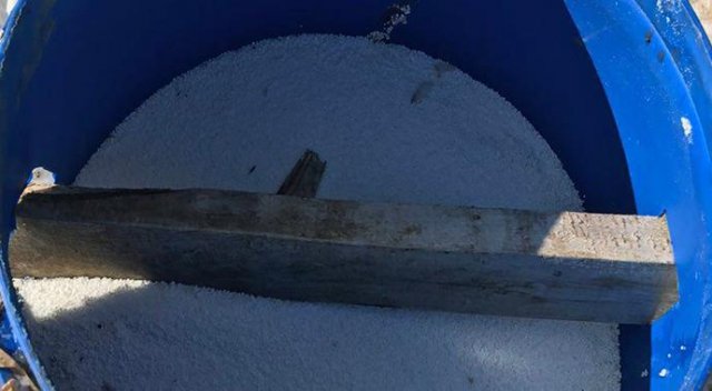 Tunceli&#039;de 480 kilogram amonyum nitrat ele geçirildi