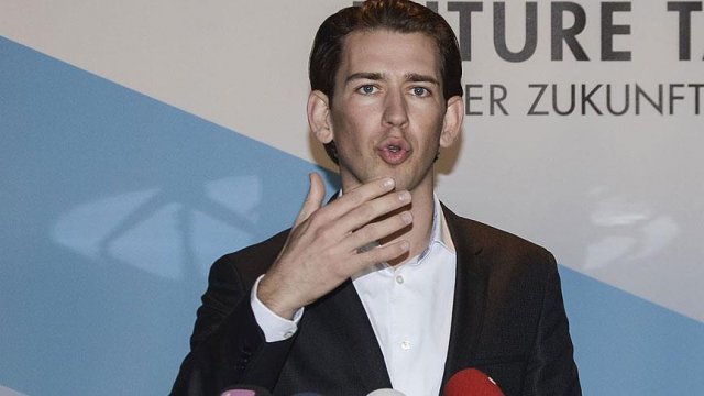 'Referandum için gelmeyin' diyen Kurz, Makedonya'da mitinge katılmış 'Referandum için gelmeyin' diyen Kurz, Makedonya'da mitinge katılmış