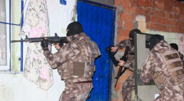 400 polisle hava destekli operasyon!