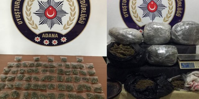 Adana’da uyuşturucu operasyonu Adana’da uyuşturucu operasyonu