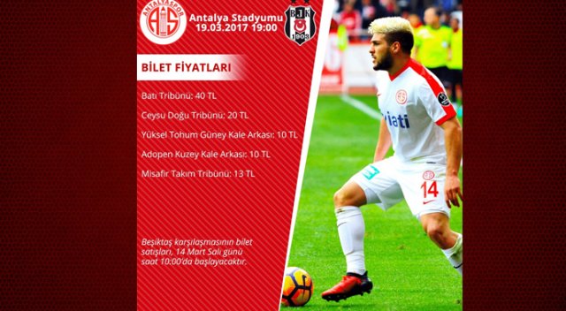 Antalyaspor’da Beşiktaş maçı biletleri satışa çıktı Antalyaspor’da Beşiktaş maçı biletleri satışa çıktı