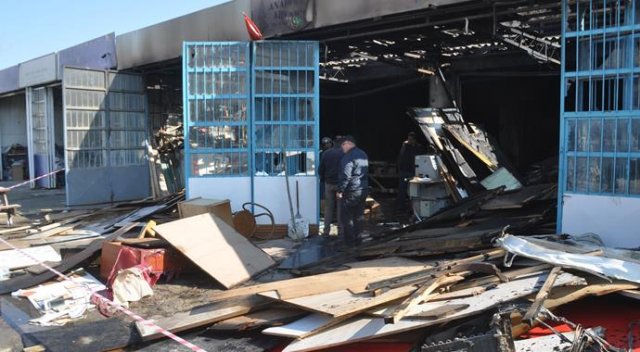 Aydın'da iş yeri yangını: 1 ölü Aydın'da iş yeri yangını: 1 ölü