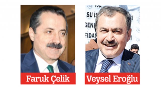 Bakanların su atışması!