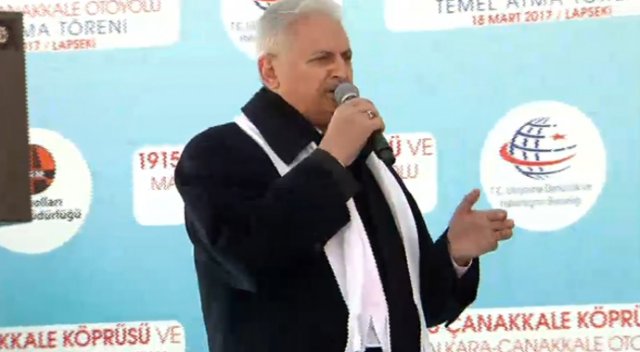 Türkiye için tarihi gün! Çanakkale Köprüsü&#039;ne ilk harç atıldı