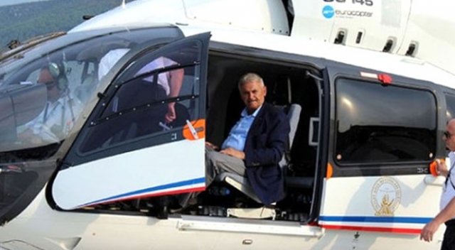 Başbakan Yıldırım'ın helikopteri pisti üç kez pas geçti