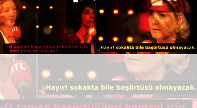 Cumhurbaşkanı adayı Le Pen&#039;in başörtüsü düşmanlığı