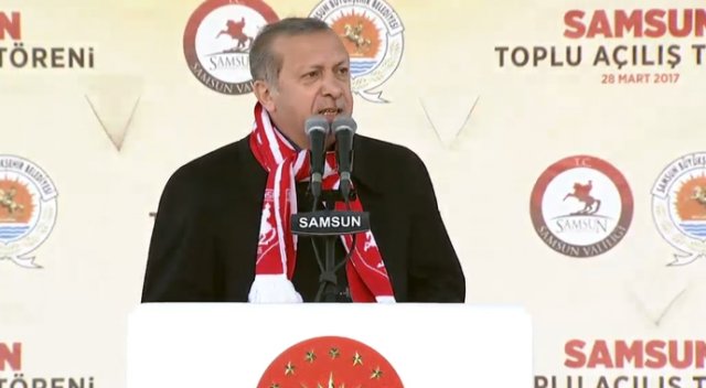 Cumhurbaşkanı Erdoğan Samsun&#039;da konuştu