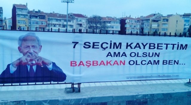 İstanbul&#039;da Kılıçdaroğlu için asılan pankartlar güldürdü