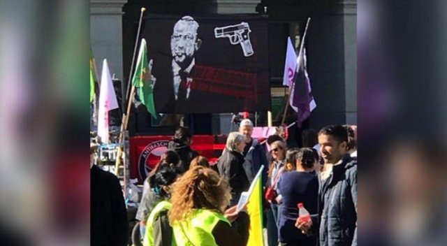 İsviçre'de terör örgütü, Erdoğan'ı hedef gösterdi