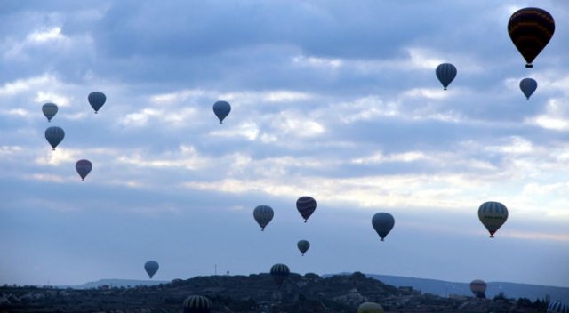 Kapadokya semaları hareketleniyor Kapadokya semaları hareketleniyor