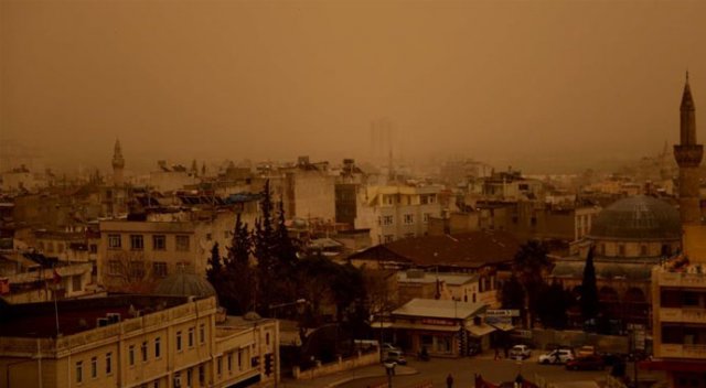 Kilis&#039;te toz bulutu hayatı olumsuz etkiledi