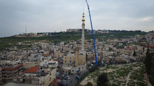 Kudüs'te kentin en yüksek minaresi inşa edildi Kudüs'te kentin en yüksek minaresi inşa edildi