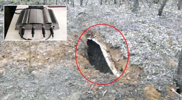PKK sığınağından jammer adaptörü çıktı PKK sığınağından jammer adaptörü çıktı