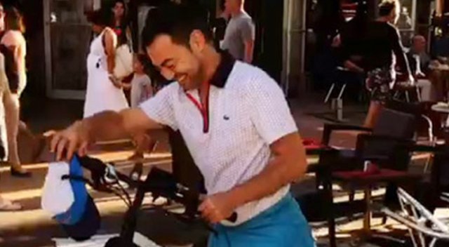 Serdar Ortaç'tan dudak uçuklatan bisiklet Serdar Ortaç'tan dudak uçuklatan bisiklet