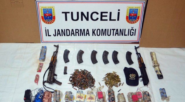 Tunceli'de bomba düzenekleri ve çok sayıda mühimmat ele geçirildi Tunceli'de bomba düzenekleri ve çok sayıda mühimmat ele geçirildi