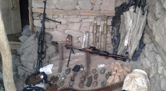 Van'da PKK cephaneliği ele geçirildi