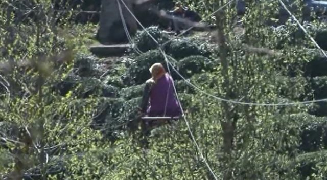 15 yıldır evlerine teleferikle gidiyorlar 15 yıldır evlerine teleferikle gidiyorlar