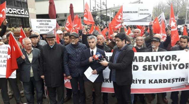ABD'nin Ankara Büyükelçiliği önünde protesto ABD'nin Ankara Büyükelçiliği önünde protesto