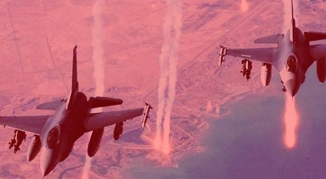 ABD uçakları ateş açtı! ABD uçakları ateş açtı!