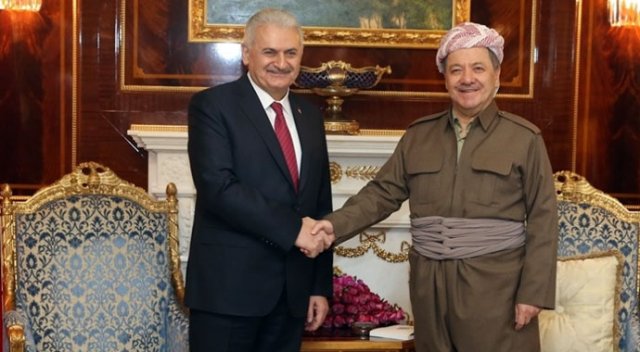 Başbakan Yıldırım, Mesut Barzani ile görüştü Başbakan Yıldırım, Mesut Barzani ile görüştü