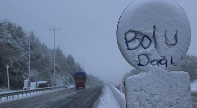 Bolu'da yoğun kar yağışı