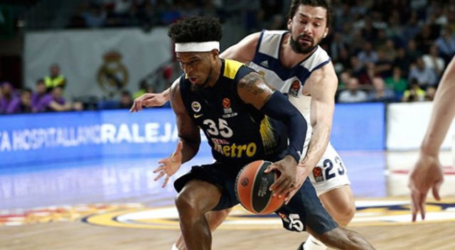 Euroleague'de Fenerbahçe, Real Madrid'e 61-56 yenildi Euroleague'de Fenerbahçe, Real Madrid'e 61-56 yenildi