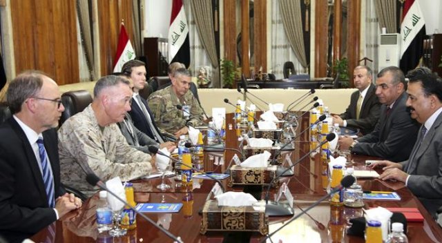 İbadi ile ABD Genelkurmay Başkanı Dunford görüştü İbadi ile ABD Genelkurmay Başkanı Dunford görüştü