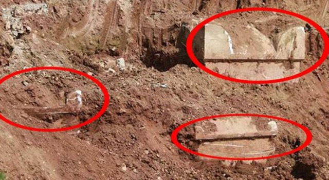 İnşaat kazısında çıktı, çalışmalar durduruldu İnşaat kazısında çıktı, çalışmalar durduruldu