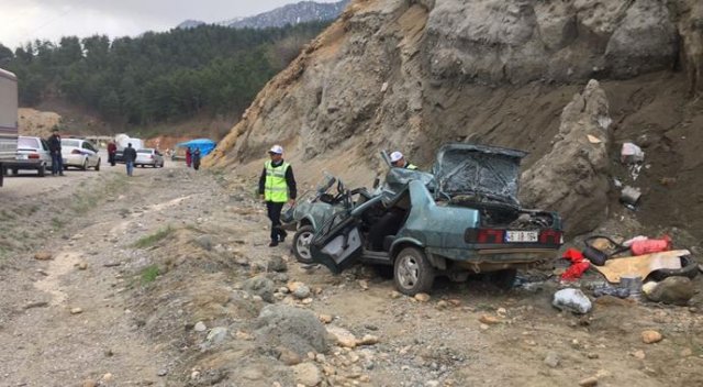 Kahramanmaraş’ta kaza, 1 ölü 4 yaralı var