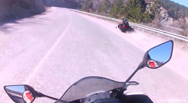 Kastamonu'daki motosiklet kazası kask makerasında Kastamonu'daki motosiklet kazası kask makerasında