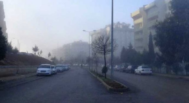 Kilis'te yoğun sis etkili oluyor Kilis'te yoğun sis etkili oluyor