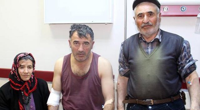 Köye inen aç kurt 4 kişiyi yaraladı! Köye inen aç kurt 4 kişiyi yaraladı!