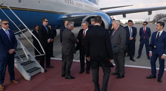 Kriz sonrası bir ilk: Tillerson Moskova'da Kriz sonrası bir ilk: Tillerson Moskova'da