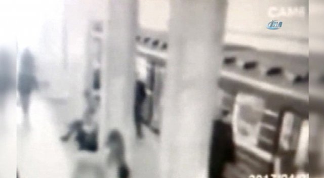 Rusya'daki patlama anı güvenlik kamerasında