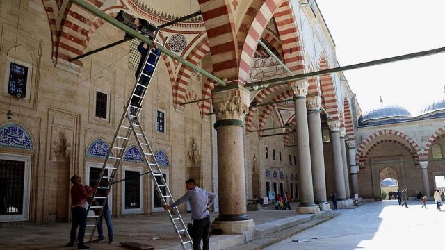 Selimiye Camisi'ne bilgisayarlı kontrol Selimiye Camisi'ne bilgisayarlı kontrol