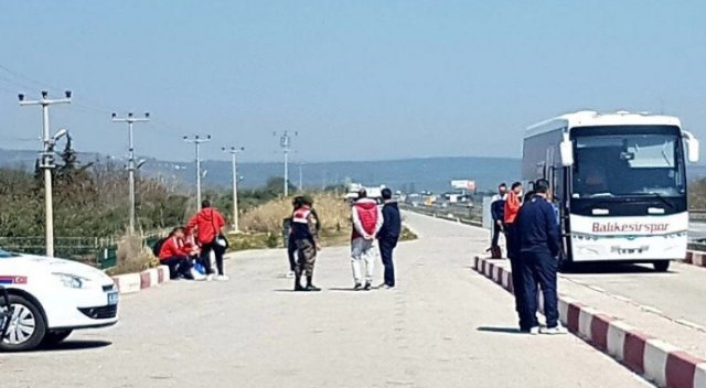 Takım otobüsleri maça giderken haczedildi Takım otobüsleri maça giderken haczedildi