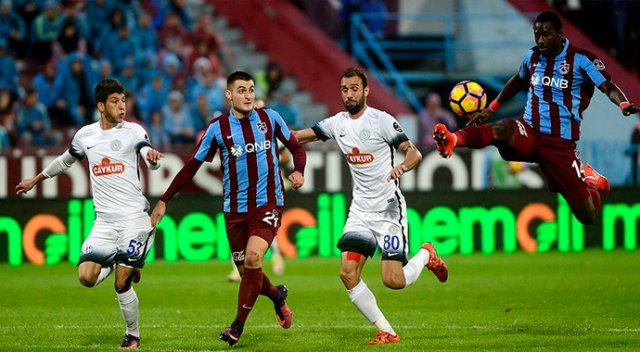 Trabzonspor ile Çaykur Rizespor 34. randevuda
