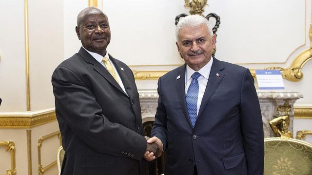 Başbakan Yıldırım, Uganda Cumhurbaşkanı Museveni ile görüştü Başbakan Yıldırım, Uganda Cumhurbaşkanı Museveni ile görüştü