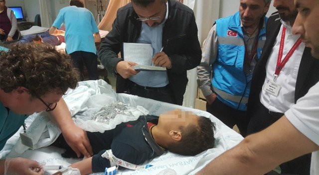 Maganda kurşunu 12 yaşındaki çocuğu yaraladı