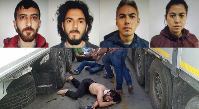 Teröristler TIR'da havasızlıktan bayılmak üzereyken böyle bulundu! Teröristler TIR'da havasızlıktan bayılmak üzereyken böyle bulundu!