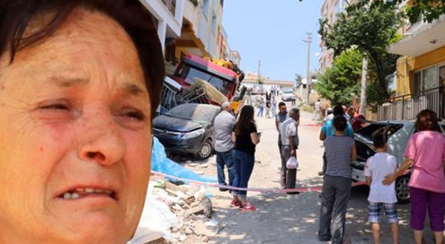 El freni çekilmeyen vinç sokağı savaş alanına çevirdi