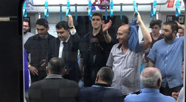 İstanbul Valisi Vasip Şahin Marmaray'da İstanbul Valisi Vasip Şahin Marmaray'da