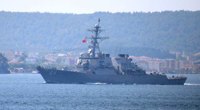 Amerikan savaş gemileri boğazdan geçti Amerikan savaş gemileri boğazdan geçti