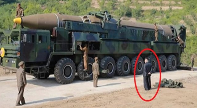 Kim, yeni füze denemesini böyle izledi