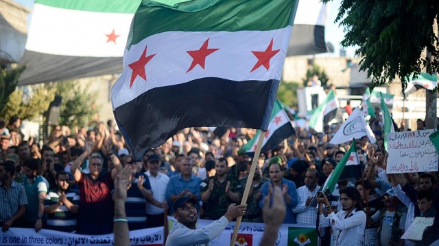 Suriye&#039;de PKK/PYD protestosu