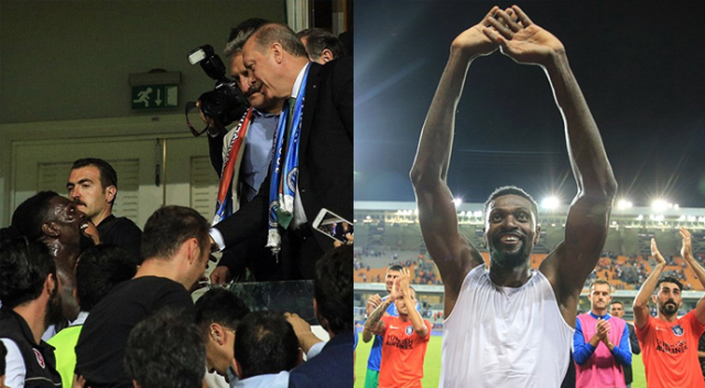 Adebayor: "Cumhurbaşkanı tarafından kutlanmak güzel"